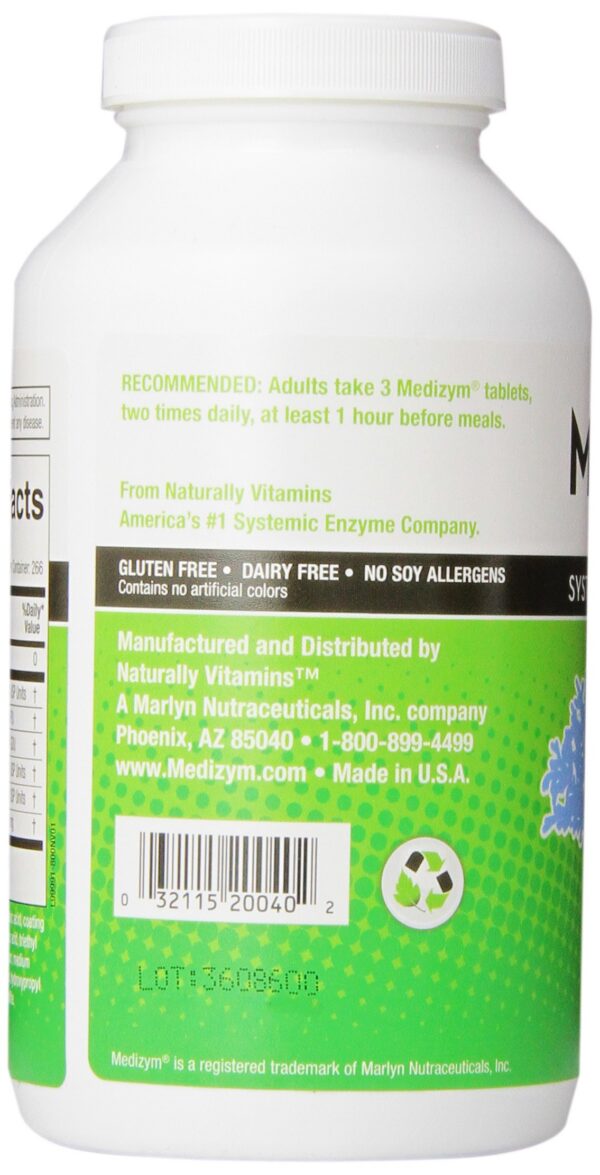 Version 1.0.0 Medizym etiqueta de producto