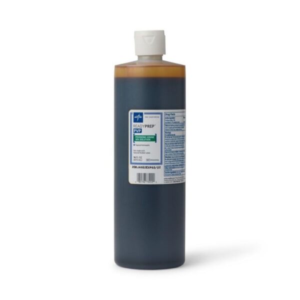 Solución povidona yodo Medline 1 pinta frontal