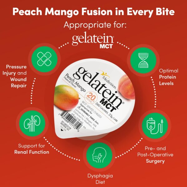 Cápsulas Gelatein MCT Peach Mango