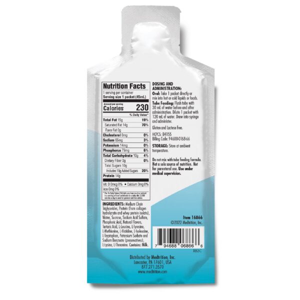 Envase y etiqueta de Medtrition XtraCal Plus