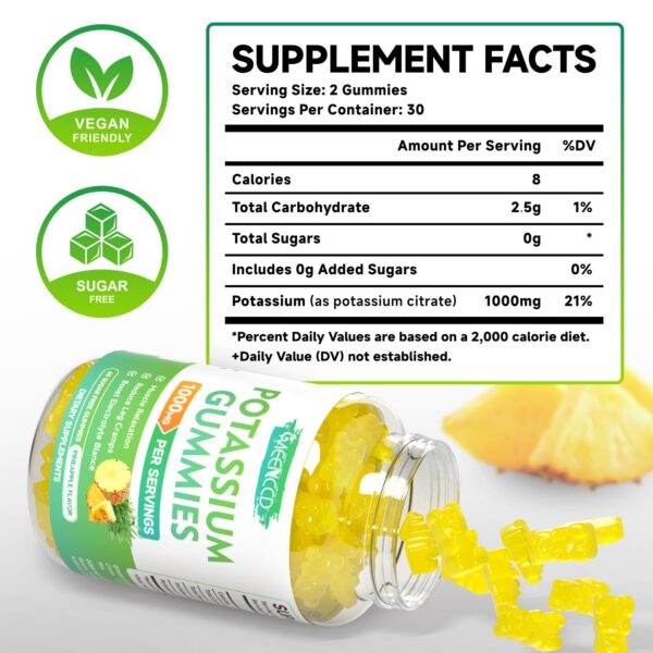 Etiqueta del frasco MEENCCD Potasio Citrato