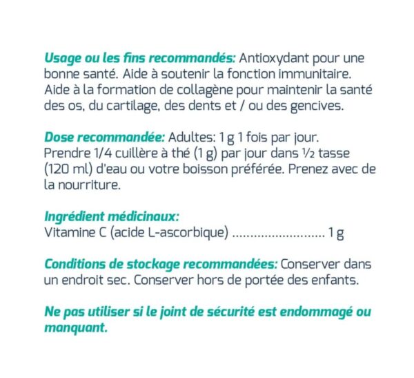 Envase en polvo de vitamina C DR.F