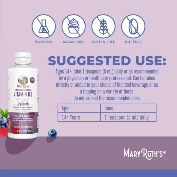 Megadose vitamina d3 liposomal detalle instrucciones etiqueta