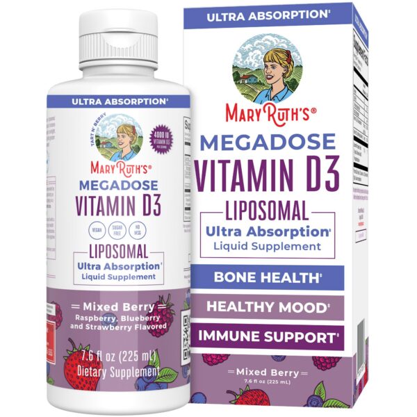 Megadose vitamina d3 liposomal botella maryruth's 4000 iu