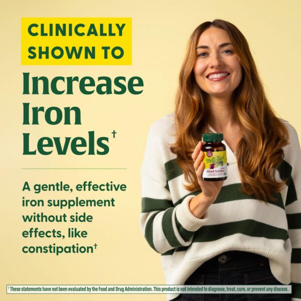 Etiqueta frontal del frasco Blood Builder