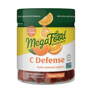 megafood c defense gomas vitamina c masticables sabor cítrico