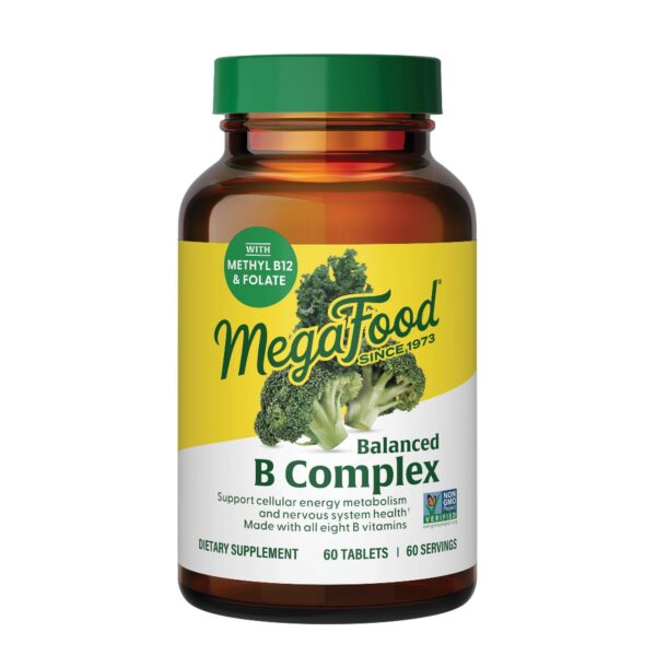 MegaFood Complejo B Balanceado 60 tabletas envase