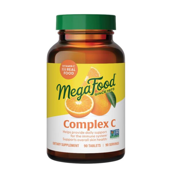 MegaFood Complex C vitamina C 250mg 90 tabletas veganas