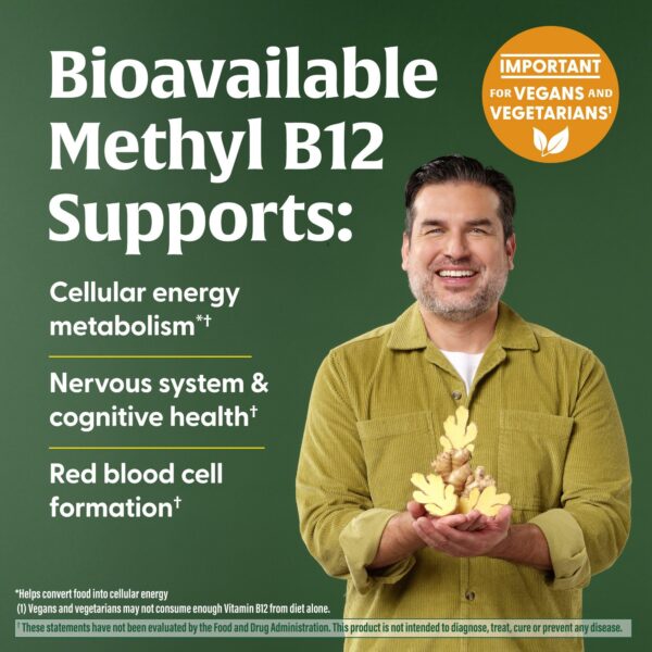MegaFood gomitas vitamina b12 para apoyo energía celular