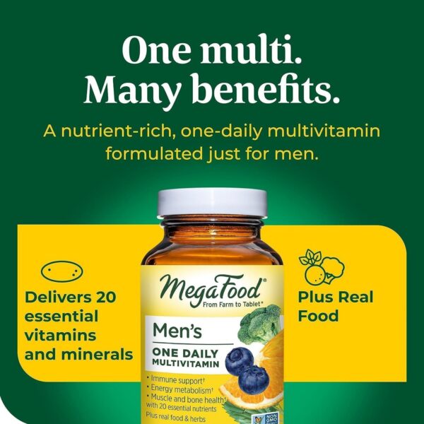 MegaFood ingredientes multivitamínico alimento real hombres