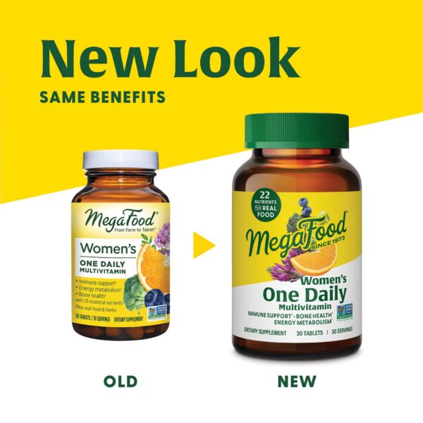MegaFood ingredientes multivitamínico real alimento para mujeres