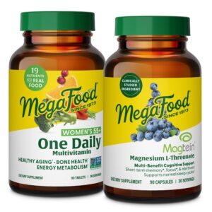 Frasco MegaFood Mujer 55+ Multivitamínico y Magtein