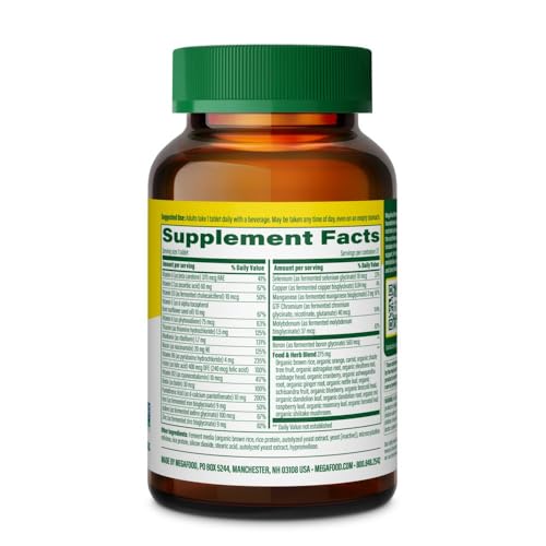 Etiqueta MegaFood Mujer One Daily 72 ct