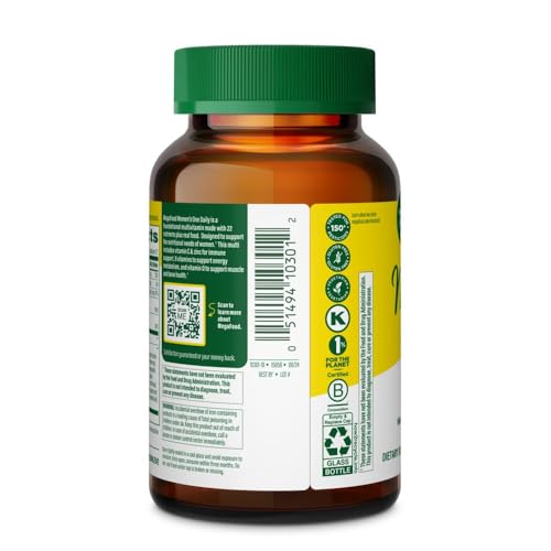 Interior de la caja MegaFood Mujer One Daily 72 ct