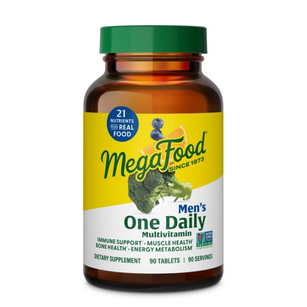 MegaFood multivitaminas para hombres frasco 90 tabletas vegetarianas