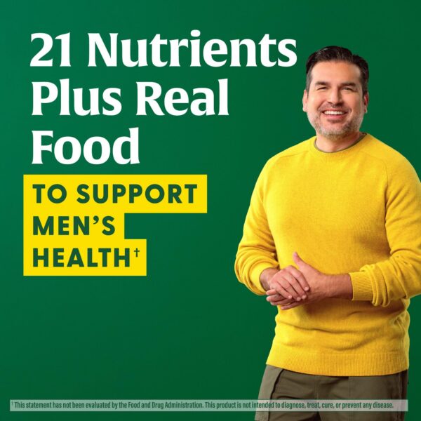 Version 1.0.0 MegaFood multivitamínico para hombres 60 tabletas vista lateral