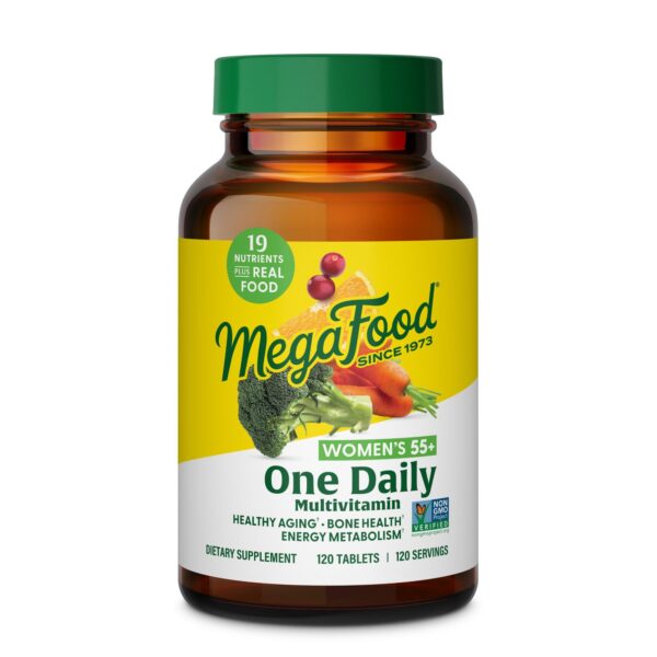 Version 1.0.0 MegaFood multivitamínico diario 55+ mujeres envase frontal