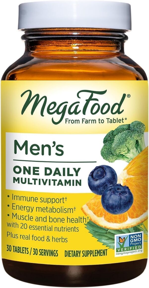 Version 1.0.0 MegaFood multivitamínico diario para hombres botella