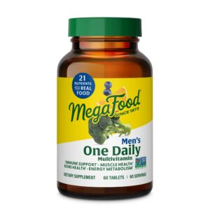 Version 1.0.0 MegaFood multivitamínico para hombres 60 tabletas respaldando energía y salud