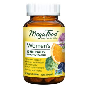 MegaFood multivitamínico para mujeres 60 tabletas apoyo inmunológico