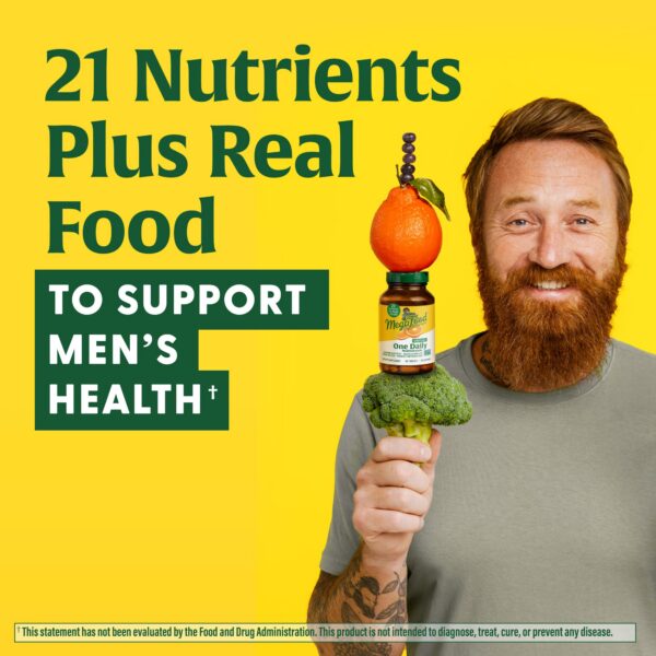 Version 1.0.0 MegaFood multivitamínico sin GMO, vegetariano para hombres 40+