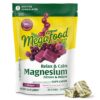 MegaFood Relax + Calm gomitas magnesio sabor uva frente del empaque