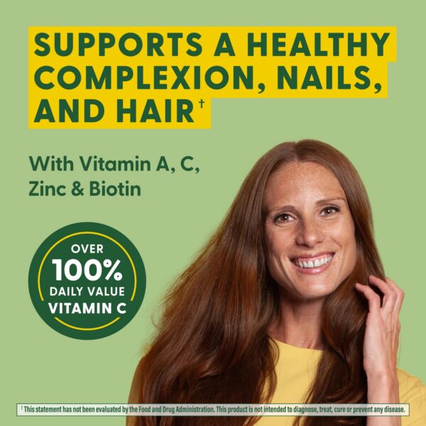 MegaFood vitaminas biotina y zinc para cabello