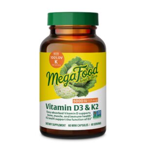 Version 1.0.0 MegaFood suplemento vitamina d3 con k2 botella