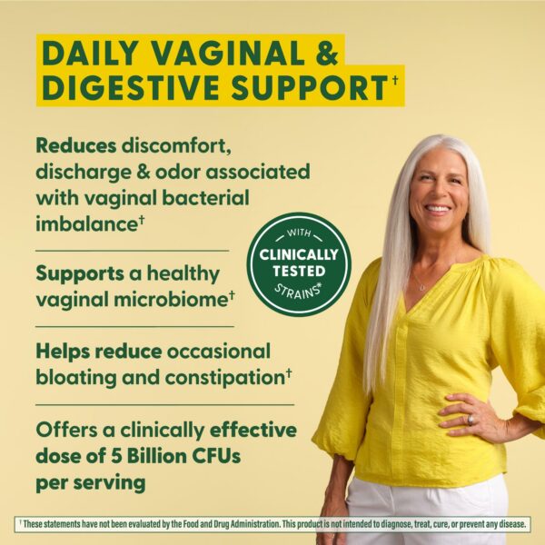 MegaFood suplemento para salud vaginal y digestiva femenina