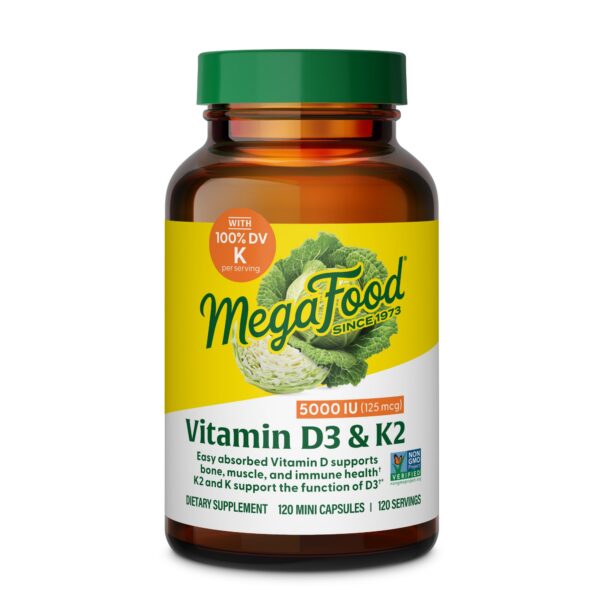 Version 1.0.0 MegaFood vitamina d3 5000 ui botella de suplementos