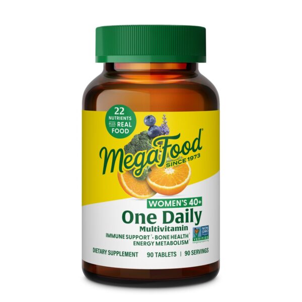 MegaFood Women's 40+ multivitamínico en empaque