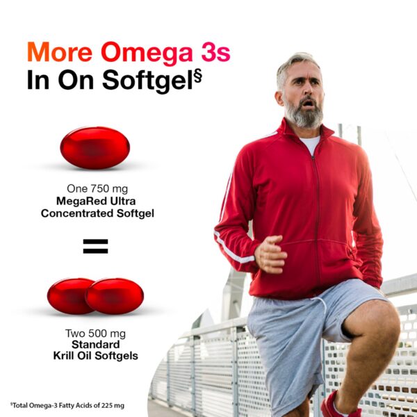 Frasco de MegaRed Krill Oil 750 mg