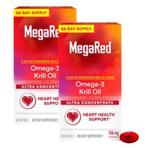 MegaRed krill oil frasco y etiqueta