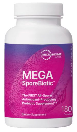 MegaSporeBiotic Microbiome Labs bote frontal 180 cápsulas