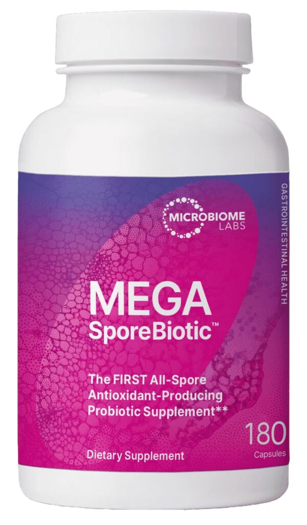 MegaSporeBiotic Microbiome Labs bote frontal 180 cápsulas