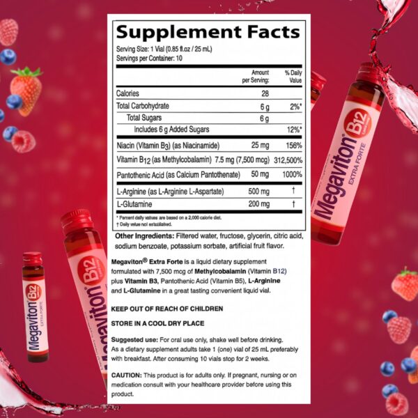 Viales bebibles Megaviton B12