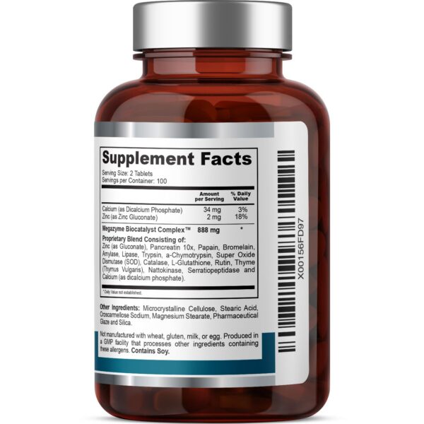 Etiqueta Megazyme Forte Health Genesis