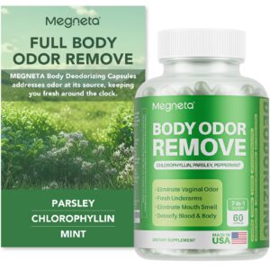 Version 1.0.0 MEGNETA suplemento cápsulas clorofila control olor corporal