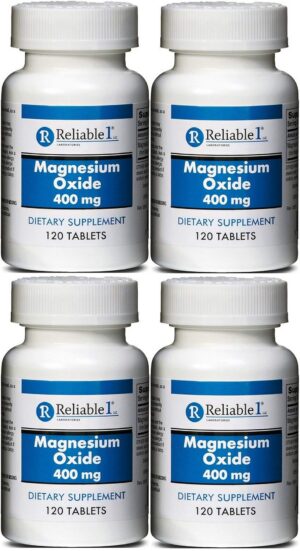 Frente del envase MegOx Óxido de Magnesio 400 mg