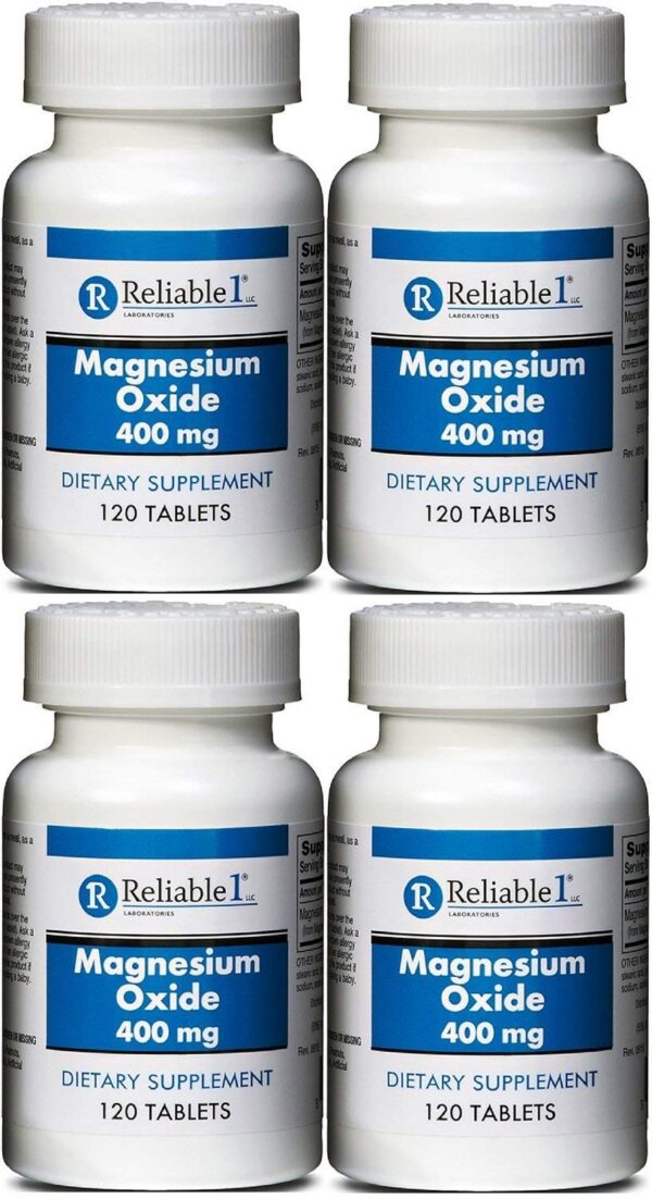 Frente del envase MegOx Óxido de Magnesio 400 mg