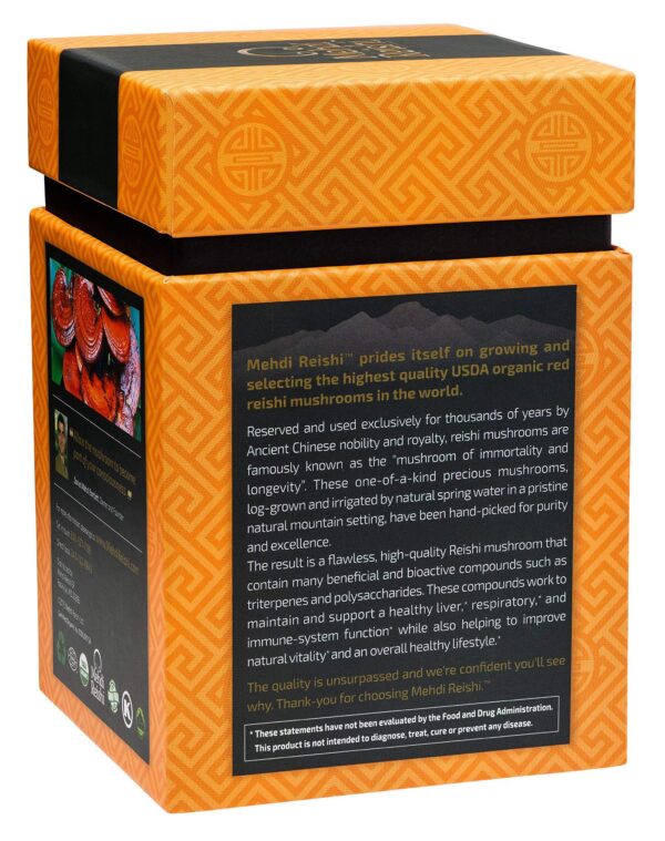 Embajada del producto esporas de Reishi orgánicas Mehdi Reishi