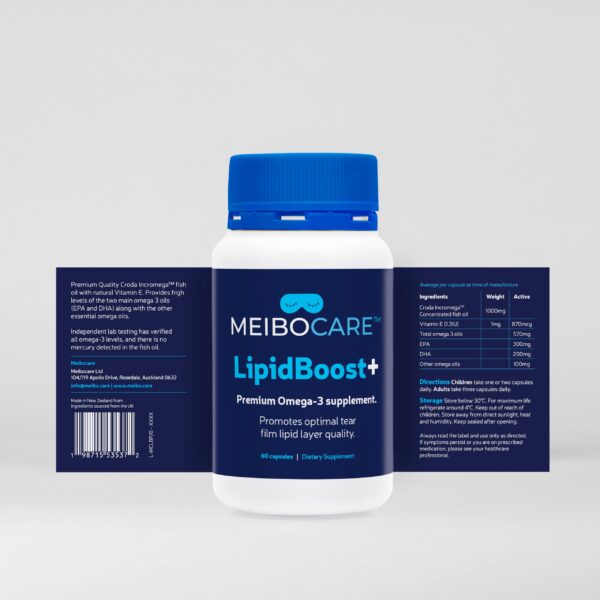 Etiqueta MEIBOCARE LipidBoost Omega-3