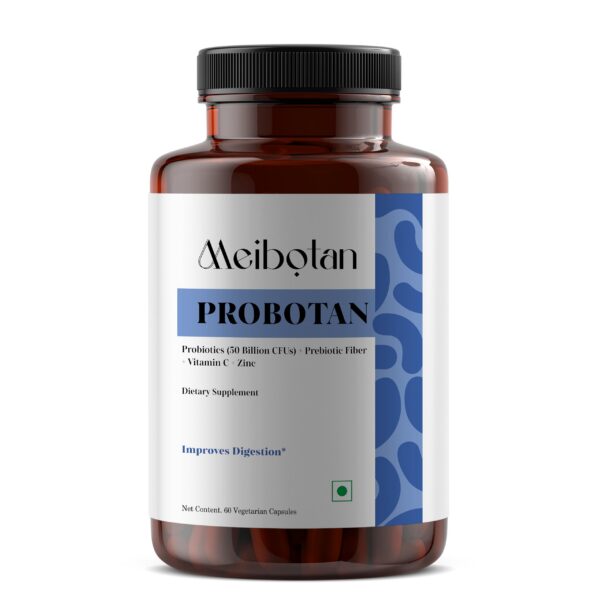 Caja y cápsulas MEIBOTAN probióticos
