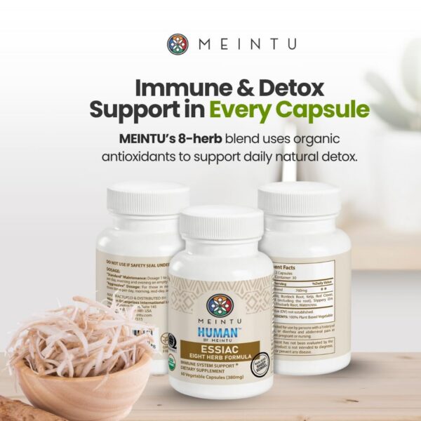 Etiqueta de ingredientes Essiac 8 hierbas