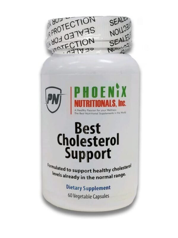 Etiqueta de Best Cholesterol Support con Niacina