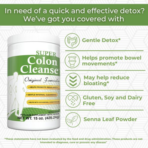 Mejora digestión y apoyo colon con Health Plus Super Colon Cleanse