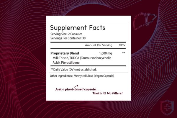 Mejora flujo biliar con suplemento Tudca natural vegano