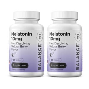 Melatonina 10mg Balancebreens tabletas rápida disolución