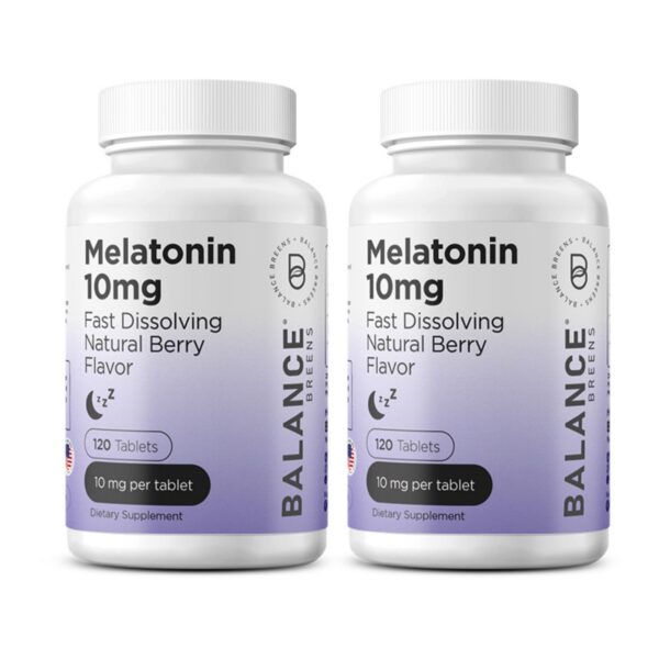 Melatonina 10mg Balancebreens tabletas rápida disolución