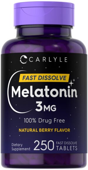 Melatonina 3mg Carlyle tabletas caja frontal